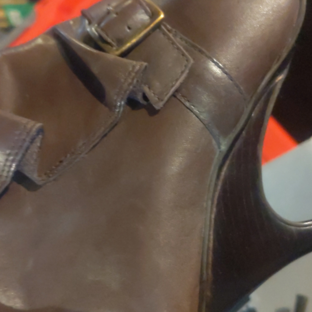 USED Soho Lab high heels boot, brown size 8